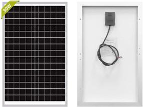 img 4 attached to 🌞 30W Solar Panel Monocrystalline 12V High Efficiency Module for RV, Marine, Boat, Water Pump Off Grid - Newpowa