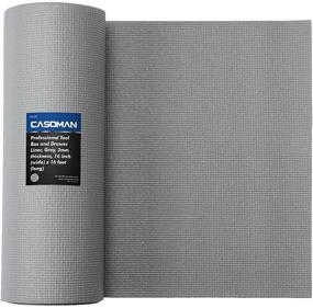 img 4 attached to 🔧 CASOMAN Premium Grip Tool Box Liner, Drawer & Shelf Liner, Grey, 16" x 16ft, Adjustable Thickness, High-Quality Cabinet Liners