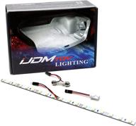 🚗 car trunk cargo or interior illumination: ijdmtoy led strip light - 18-smd-5050, xenon white logo