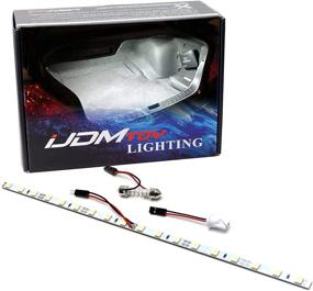 img 4 attached to 🚗 Car Trunk Cargo or Interior Illumination: iJDMTOY LED Strip Light - 18-SMD-5050, Xenon White