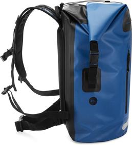 img 2 attached to 🎒 Earth Pak Waterproof Backpack: 35L / 55L Durable Roll-Top Closure with Convenient Front-Zippered Pocket and Comfortable Padded Back Panel; Includes IPX8 Waterproof Phone Case