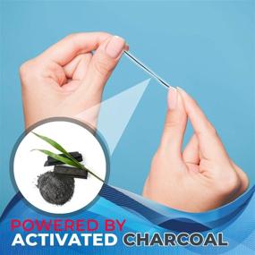 img 1 attached to 🦷 Expandable Floss with Activated Charcoal & Xylitol, Natural Wax, Fresh Mint Flavor - 50 Meters (2 Count)