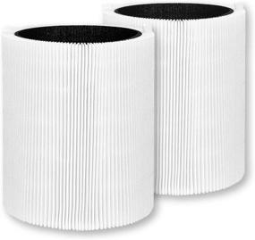 img 4 attached to 🔍 Replacement 2-Pack 311 Filters for Blueair Blue Pure 311 Air Purifier - HEPASilent and Activated Carbon 2-in-1 Filter