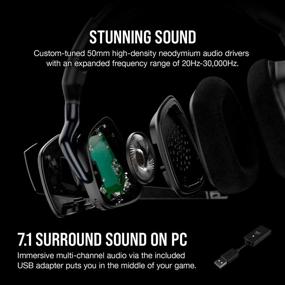 img 2 attached to Corsair VOID Elite Surround Gaming Headset with 7.1 Surround Sound - Discord Certified - Compatible with PC, Xbox Series X, Xbox Series S, PS5, PS4, Nintendo Switch - Carbon
