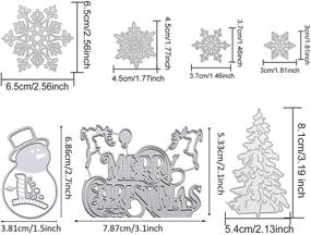 img 3 attached to Winbao Christmas Snowflake Scrapbooking Decorative