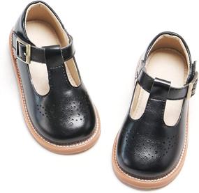 img 4 attached to Adorable Kiderence School Oxfords Toddler Little Girls' Shoes: Perfect for Style and Comfort