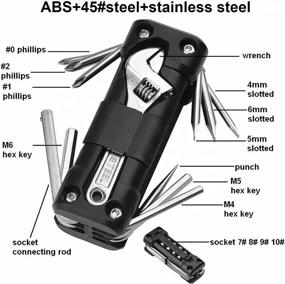 img 3 attached to 🔧 Valu Products Bike Tool Kit Pocket Multitool - For Adult Bikes - 16-in-1 Compact Bicycle Fixit Tool