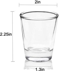 img 1 attached to 🥃 Farielyn-X Shot Glass Set - 16 Pack of 1.5-Ounce Heavy Base Whiskey Shot Glasses - Clear Glass for Perfect Shots