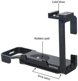 img 3 attached to 📷 NICEYRIG L-Shape Extension Bracket with ARCA Style Plates for Sony Alpha a7C – Enhance Stability and Mounting Options