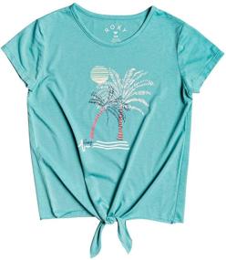 img 2 attached to 🌞 Stay Stylish and Cool: Roxy Girls' Summer Long T-Shirt for Trendy Comfort