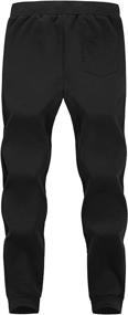 img 2 attached to 👖 Lentta Men's Casual Winter Warm Sherpa Lined Athletic Jogger Fleece Sweatpants