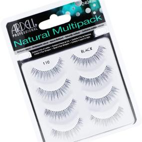 img 4 attached to 🖤 Ardell Natural Multipack 110 Black: Long-lasting and Value-packed Bundle with 4 Pairs x 1 Pack