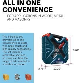 img 1 attached to 🔧 Enhance Your Drilling and Driving with BOSCH 65-Piece Mixed Set MS4065