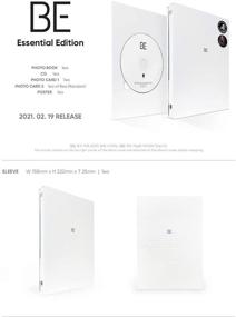 img 3 attached to 📀 Big Hit Entertainment BTS BE (Essential Edition) Album Bundle with Folded Poster and Extra Photocards Set