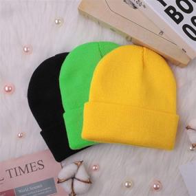 img 1 attached to ❄️ Cooraby Winter Beanie Cap - Knit Cuff Skull Beanie Caps for Men and Women, Keeping You Warm