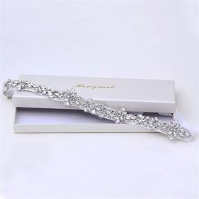 img 3 attached to HONGMEI Rhinestone Bridal Wedding Elegant Women's Accessories