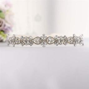 img 1 attached to HONGMEI Rhinestone Bridal Wedding Elegant Women's Accessories