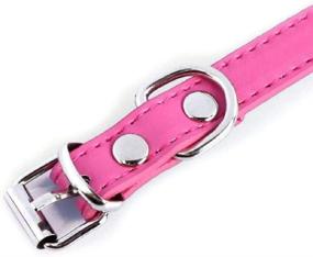 img 1 attached to 🐶 Stylish and Adjustable Hot Pink Knit Bowknot Dog Collar - Perfect for Your Cute Puppy!