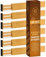 bamboo kitchen drawer dividers organizers логотип