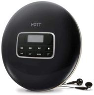 🎧 hott portable cd player with lcd display, headphones included: skip protection & anti-scratch function – black logo