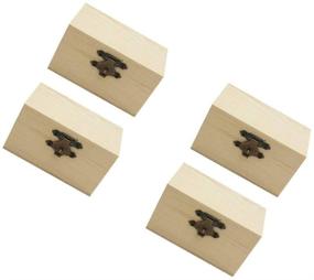 img 2 attached to 🎁 NUOBESTY Unfinished Wooden Boxes 5-Pack: Perfect DIY Projects, Home Decor, and Organizing Solution for Jewelry, Accessories, and More