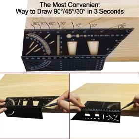 img 1 attached to 📏 Precision Aluminum Woodworking Square Measure for Accurate Measuring