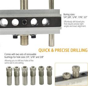 img 2 attached to 🔨 SurmountWay Self Centering Dowel Jig: Precision Woodworking Tool for Wide Capacity Dowel Hole Drilling