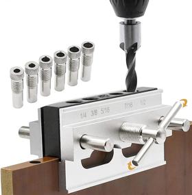 img 4 attached to 🔨 SurmountWay Self Centering Dowel Jig: Precision Woodworking Tool for Wide Capacity Dowel Hole Drilling