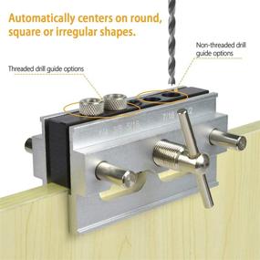 img 3 attached to 🔨 SurmountWay Self Centering Dowel Jig: Precision Woodworking Tool for Wide Capacity Dowel Hole Drilling