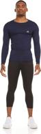 🏋️ enhance performance with russell athletics men's compression long sleeve top - superior comfort and support for active men logo