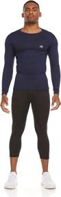 img 4 attached to 🏋️ Enhance Performance with Russell Athletics Men's Compression Long Sleeve Top - Superior Comfort and Support for Active Men