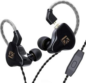 img 4 attached to 🎧 KBEAR KS1 1DD HiFi In-Ear Monitor Earphone with Noise Cancelling, Kinboofi Dynamic Headset, Detachable 2 Pin Cable (Black with Mic)