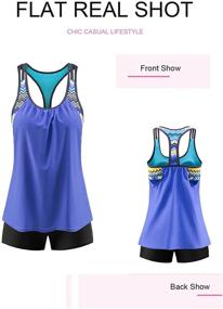 img 1 attached to Actloe Printed Triangle Swimsuit Women's Clothing - Blouson Style in Swimsuits & Cover Ups