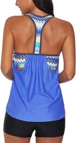 img 3 attached to Actloe Printed Triangle Swimsuit Women's Clothing - Blouson Style in Swimsuits & Cover Ups