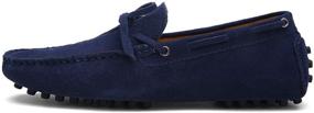 img 3 attached to 👞 QIQIDONG Men's Loafers Moccasin Driving Slippers - Premium Slip-On Shoes for Style and Comfort