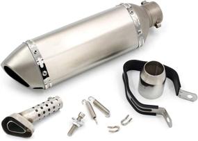 img 4 attached to 🏍️ High-performance MGOD 1.5-2" Imported Carbon Fiber Motorcycle Exhaust Pipe with Detachable DB Killer - Ideal for 38-51mm Diameter. Perfect for Street, Sports Motorcycles, and Scooters