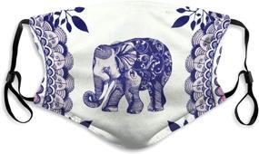 img 4 attached to Sikulei Elephants Breathable Reusable Bandana