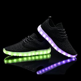 img 1 attached to UNN Charging Flashing Luminous Sneakers