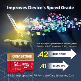 img 1 attached to 📷 Gigastone 64GB Микро SD-карта с восстановлением данных на 5 лет | 4К камера профессионального уровня | UHD видео для GoPro, экшн-камера, Wyze, DJI, дрон, Nintendo-Switch | Скорость чтения/записи до 95/35МБ/с | Карта памяти MicroSDXC UHS-I U3 A1 V30