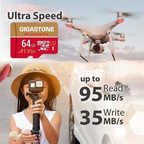 img 3 attached to 📷 Gigastone 64GB Micro SD Card with 5-Year Data Recovery | 4K Camera Pro | UHD Video for GoPro, Action Camera, Wyze, DJI, Drone, Nintendo-Switch | R/W Speeds up to 95/35MB/s | MicroSDXC Memory Card UHS-I U3 A1 V30