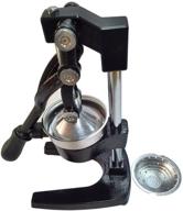 🔲 black/gray heavy cast iron steel base and stainless steel bowl commercial manual lever press citrus juicer logo