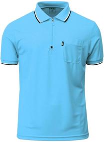 img 3 attached to BCPOLO Sky Blue Athletic Quarter Sleeve Shirt - Size M - Lightweight and Comfortable