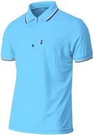 bcpolo sky blue athletic quarter sleeve shirt - size m - lightweight and comfortable logo