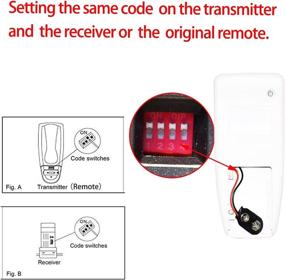 img 3 attached to YSY Ceiling Fan Remote Control Replacement for AN-HD UC7078T CHQ7078T L3H2010FANHD (Remote Only) (F-53T)