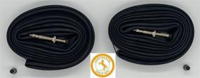 img 4 attached to 🏽 Premium Continental Race 28" 700x25-32c Inner Tube Bundle - 2 Pack with 60mm Presta Valve & Franklin Decal