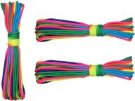 🌈 toasis 550 paracord - colorful rainbow parachute cord rope - 7 strand - 101ft логотип