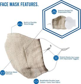 img 3 attached to 🔵 Versatile Wembley Adjustable and Washable Face Mask for All Ages - Ideal for Adults and Kids