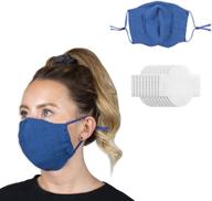 🔵 versatile wembley adjustable and washable face mask for all ages - ideal for adults and kids logo