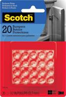 🔒 protective scotch clear bumpers - set of 20, 1/2-inch size logo