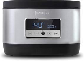 img 4 attached to 🍽️ Dash Chef Series Sous Vide: Stainless Steel Precision Cooking with Temperature Control, Timer, and Vacuum Sealing System - Perfect for Steak, Poultry, Seafood, and Vegetables - 8.5 Quart Capacity